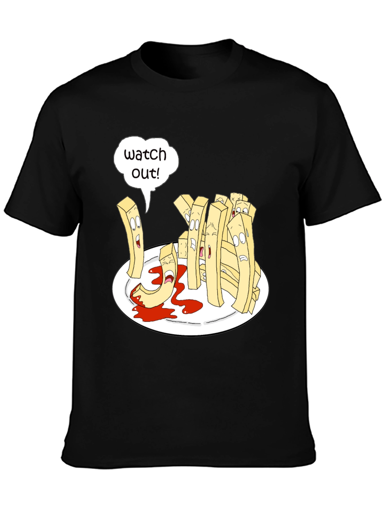 Funny Fry Cartoon T-Shirt