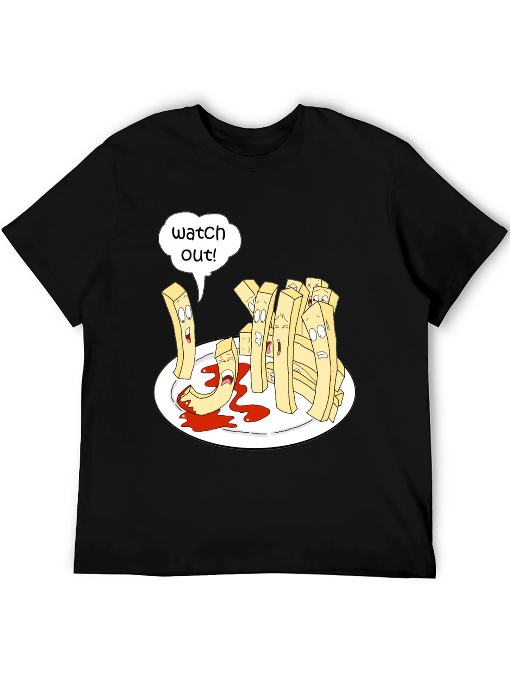 Funny Fry Cartoon T-Shirt