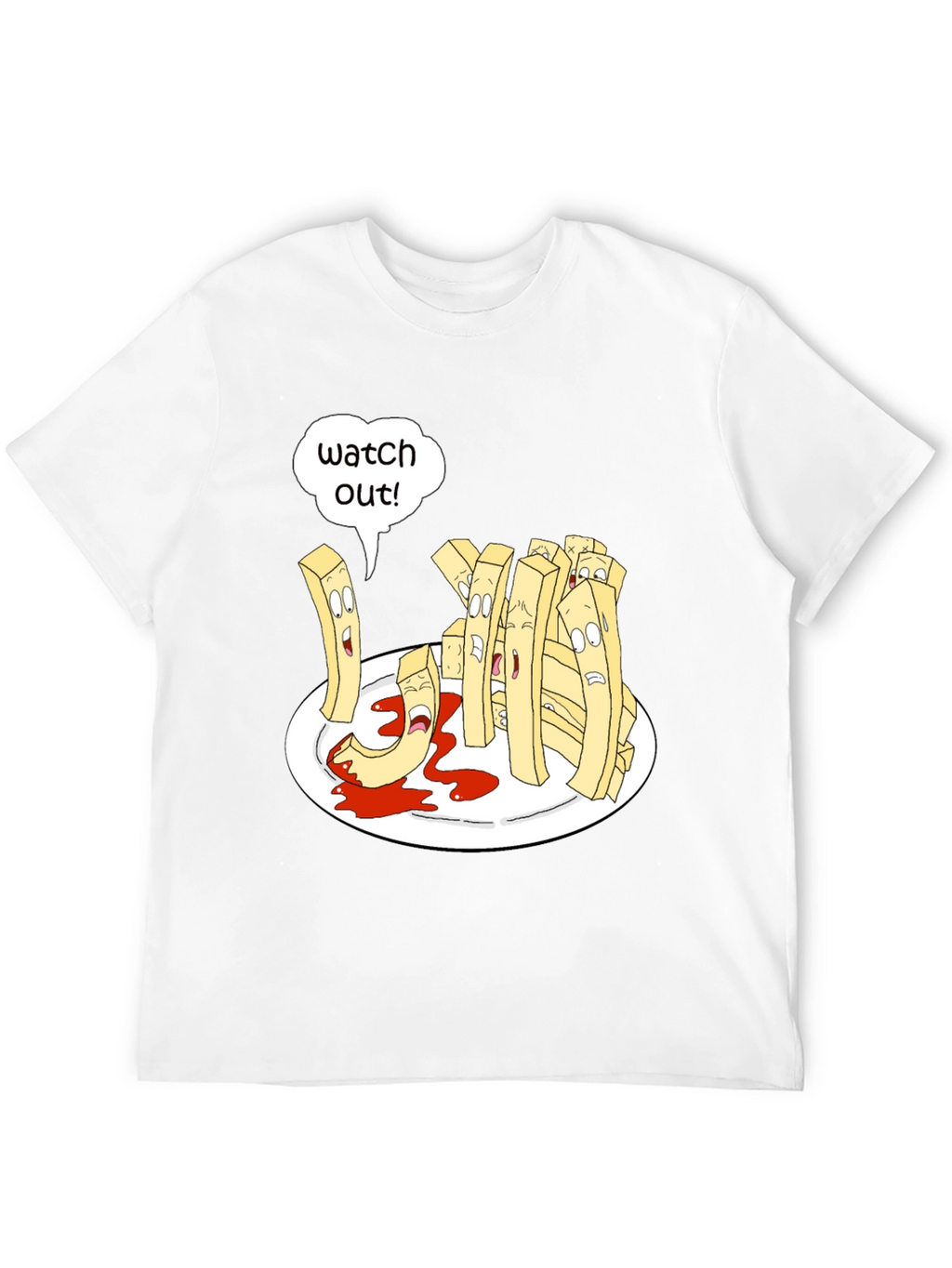 Funny Fry Cartoon T-Shirt