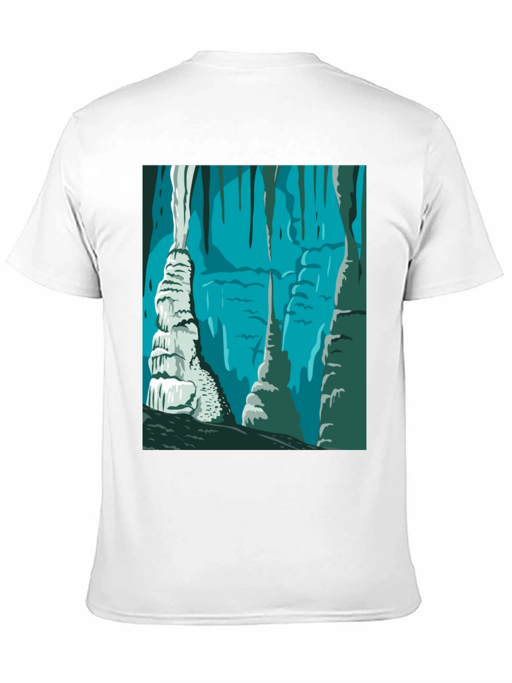 Cave Illustration Graphic T-Shirt