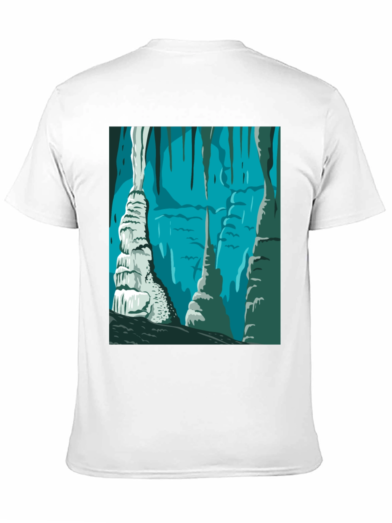 Cave Illustration Graphic T-Shirt