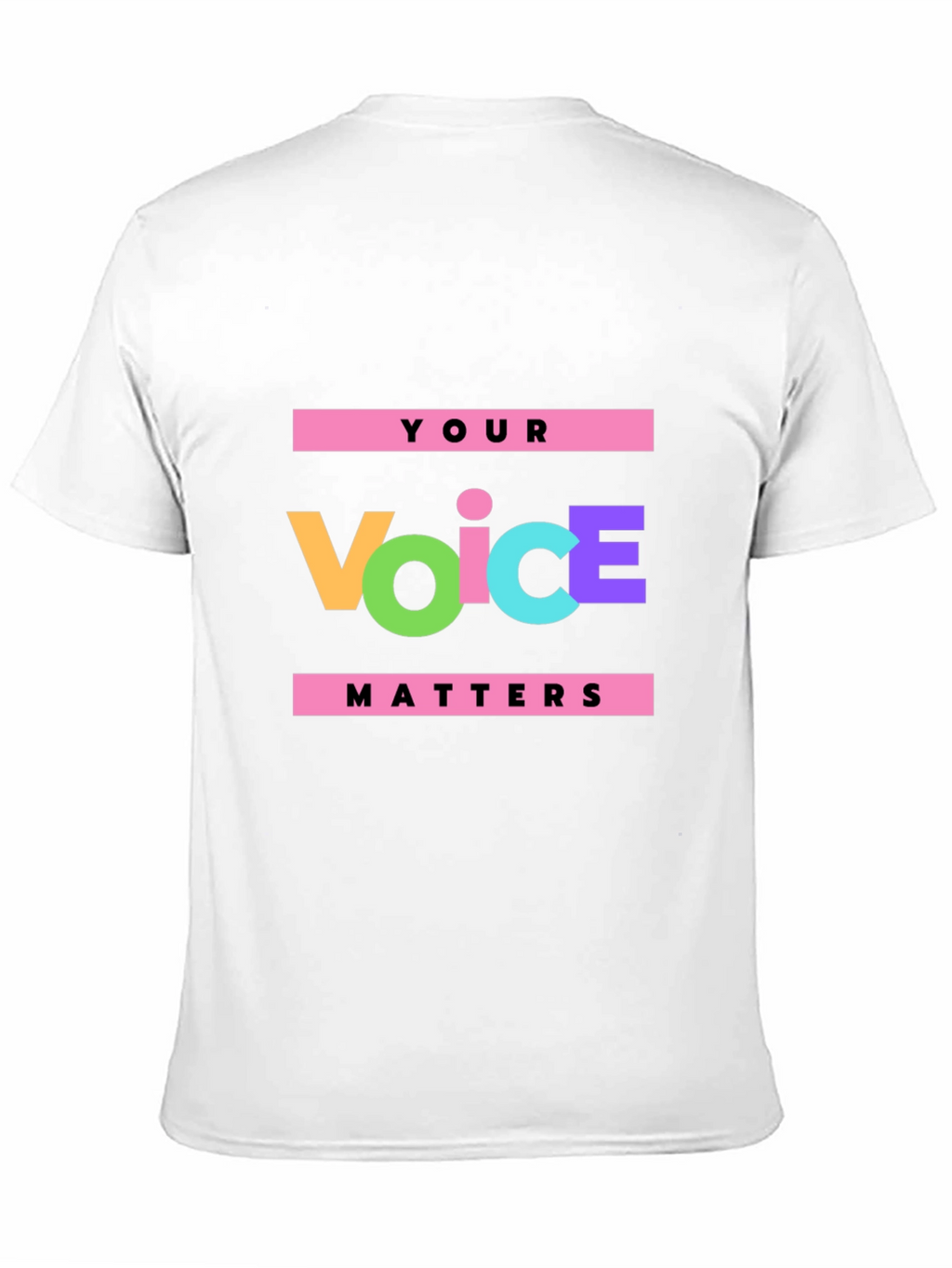 Your Voice Matters Black Graphic Tee