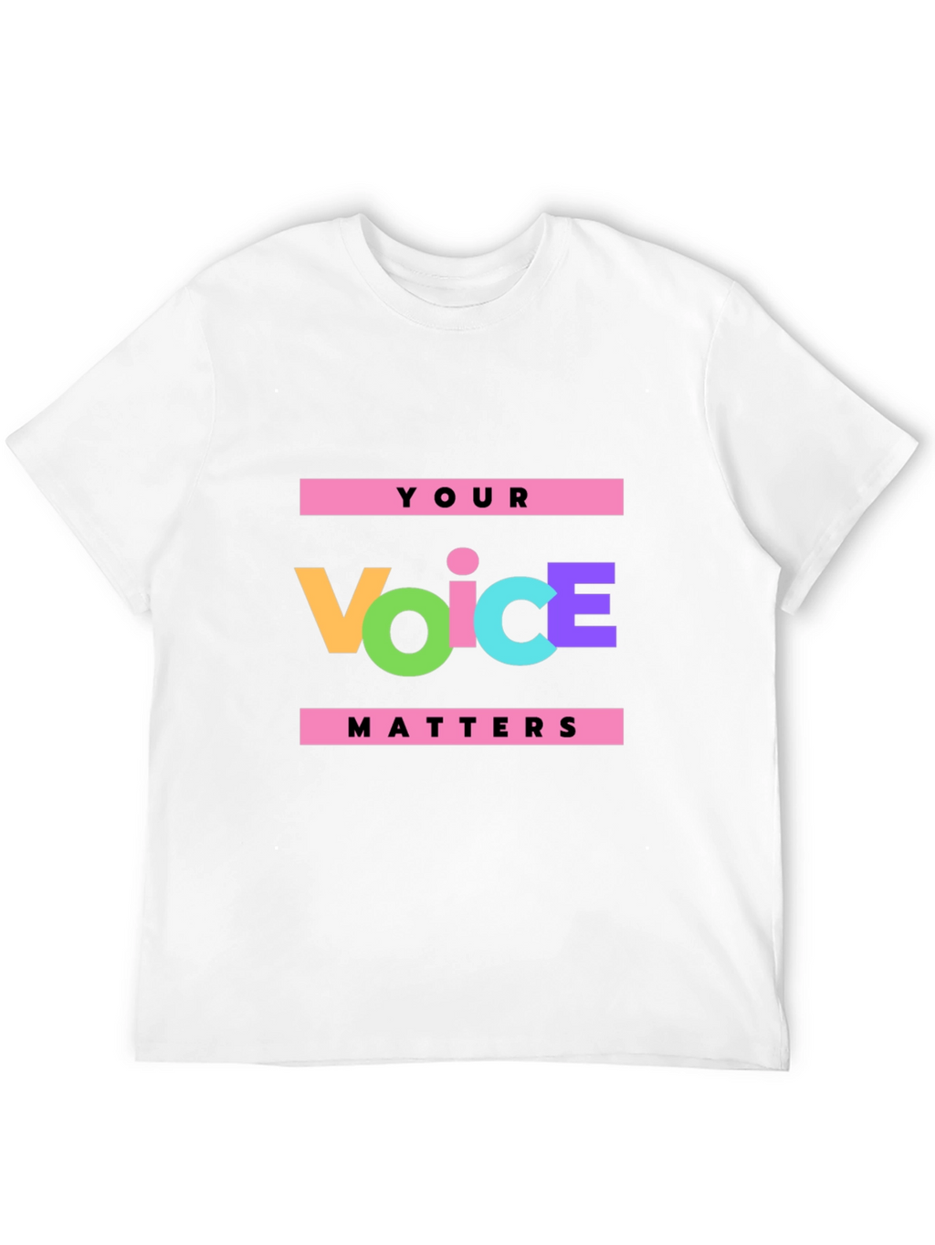 Your Voice Matters Black Graphic Tee