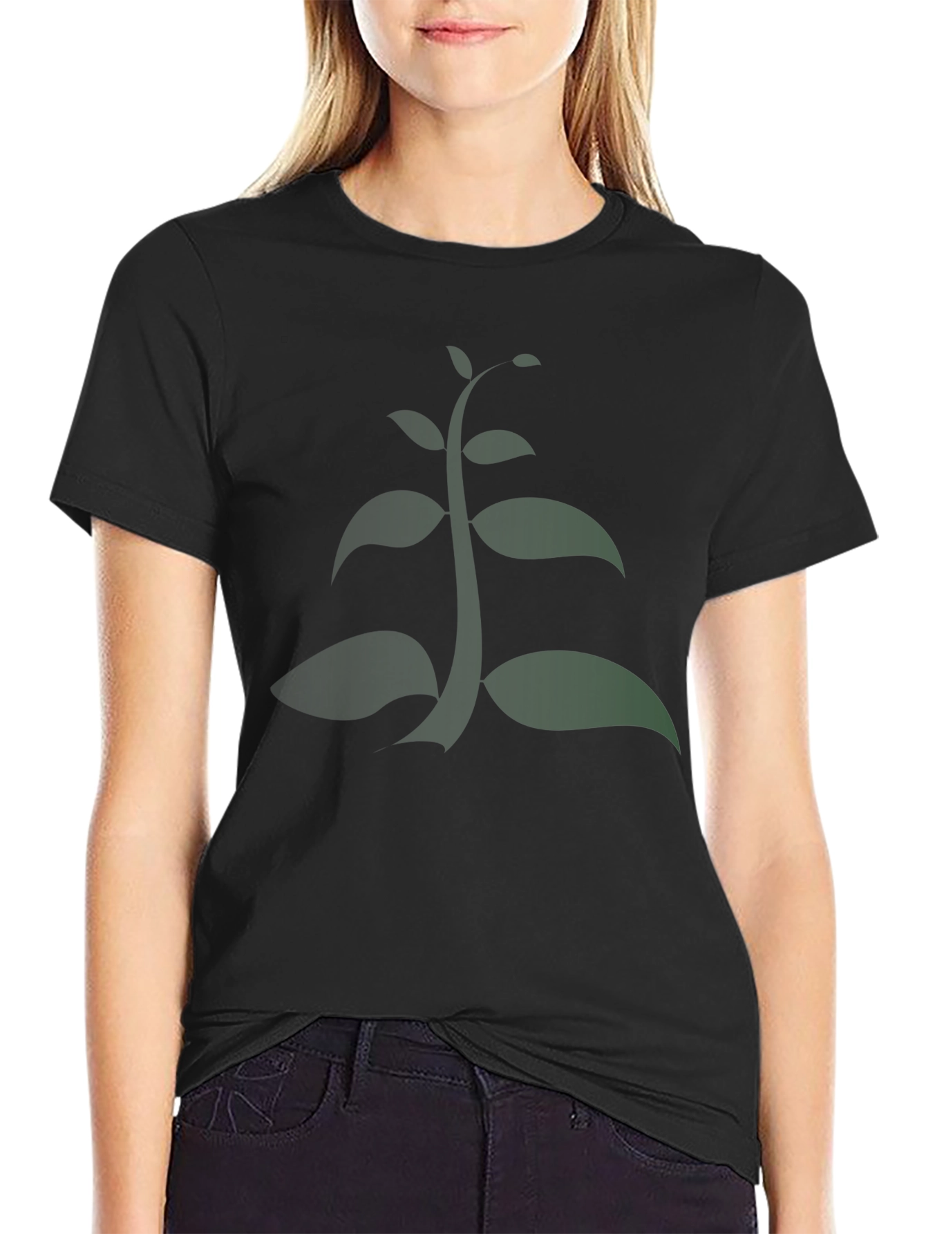 Natures Sprout Graphic Tee - Black