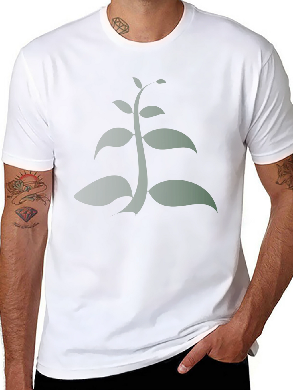 Natures Sprout Graphic Tee - Black