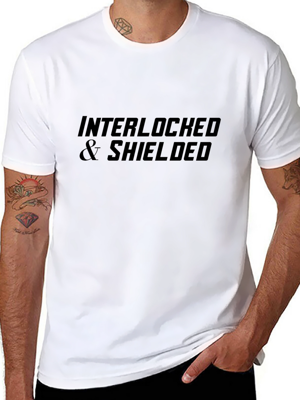 Interlocked & Shielded Graphic T-Shirt