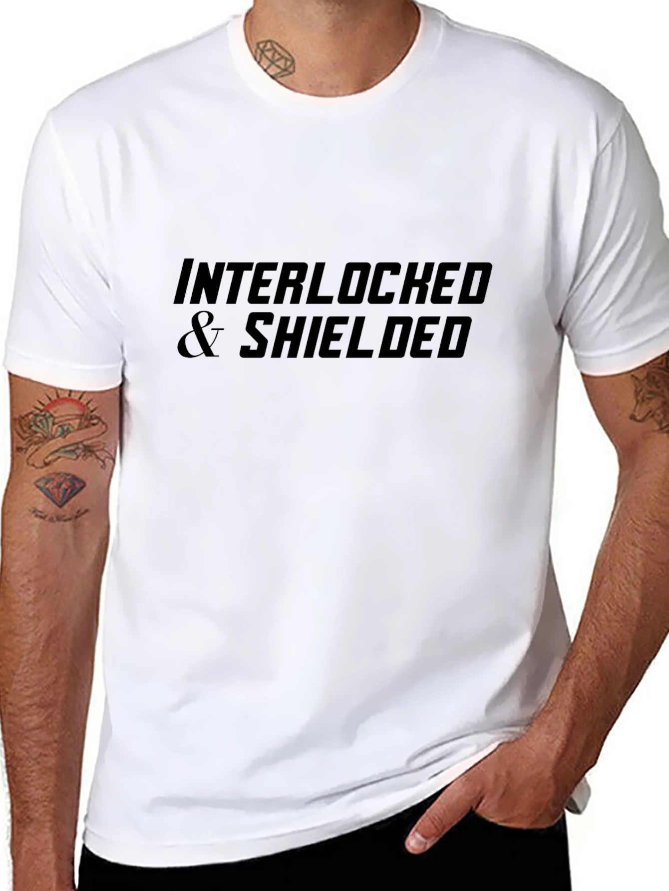 Interlocked & Shielded Graphic T-Shirt