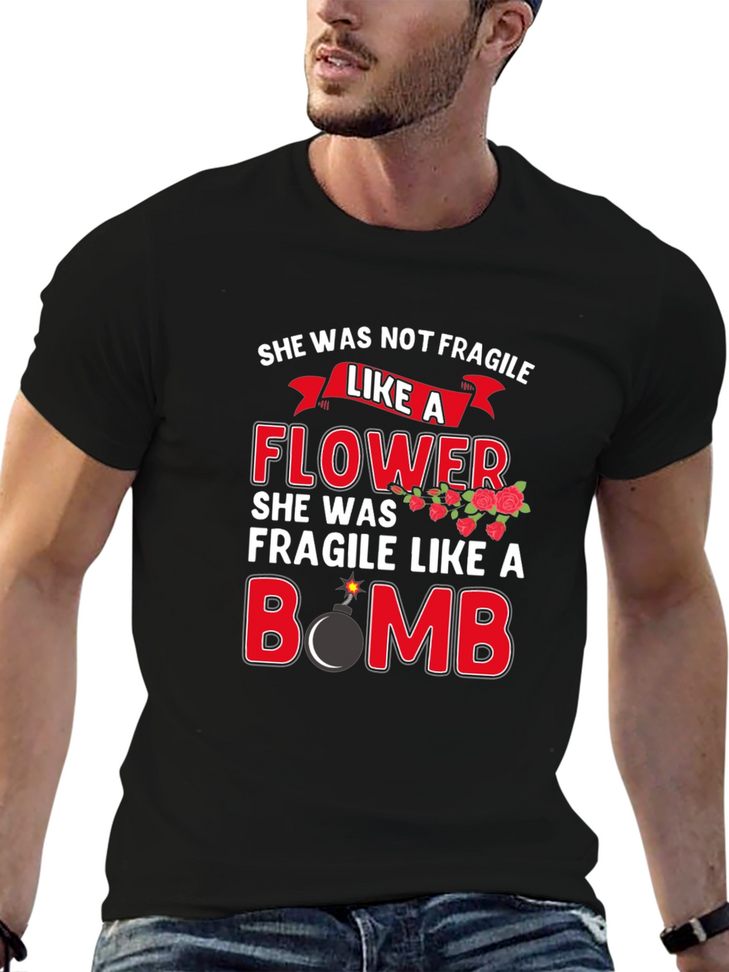She Was Not Fragile Graphic T-Shirt