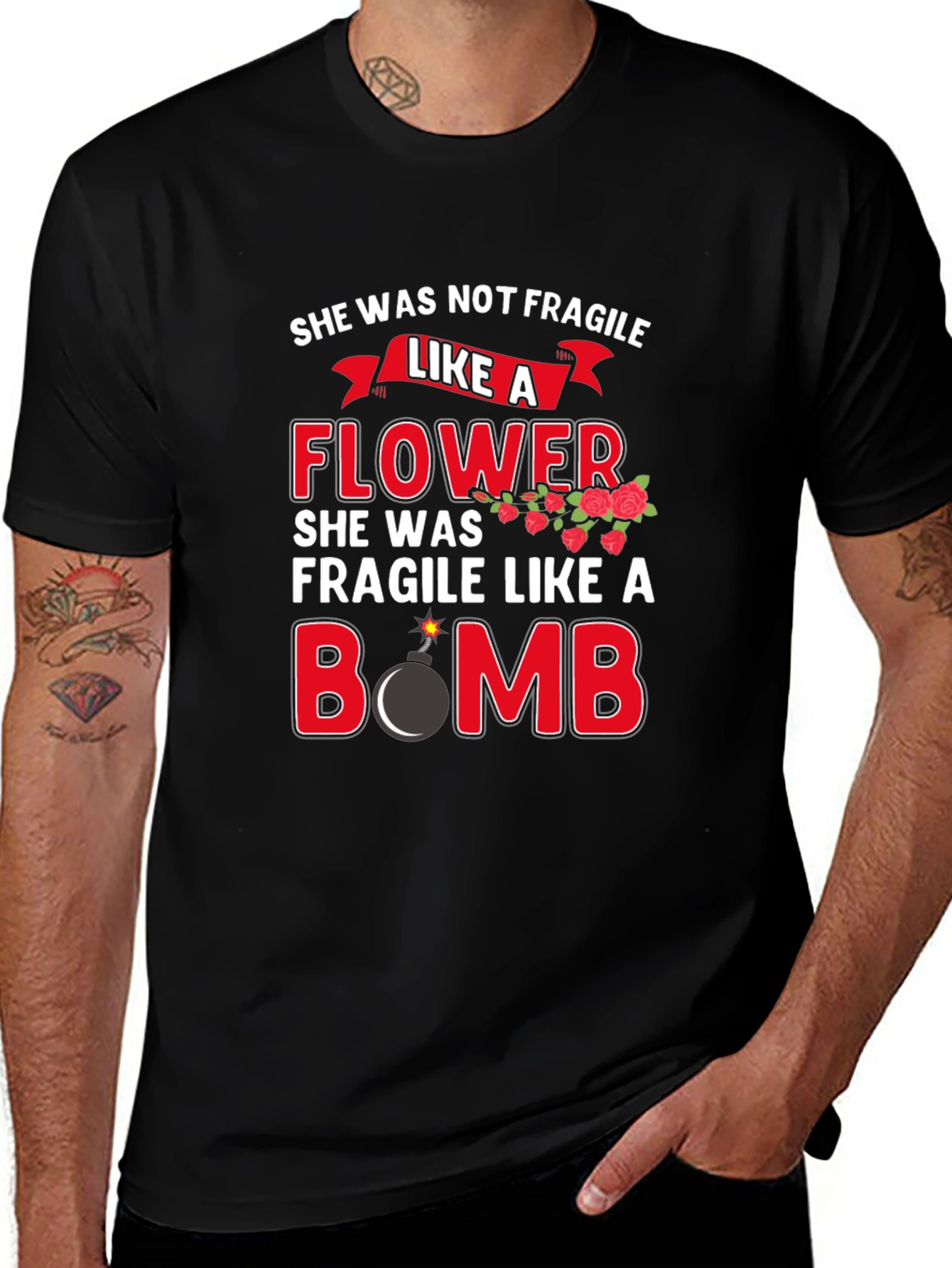 She Was Not Fragile Graphic T-Shirt