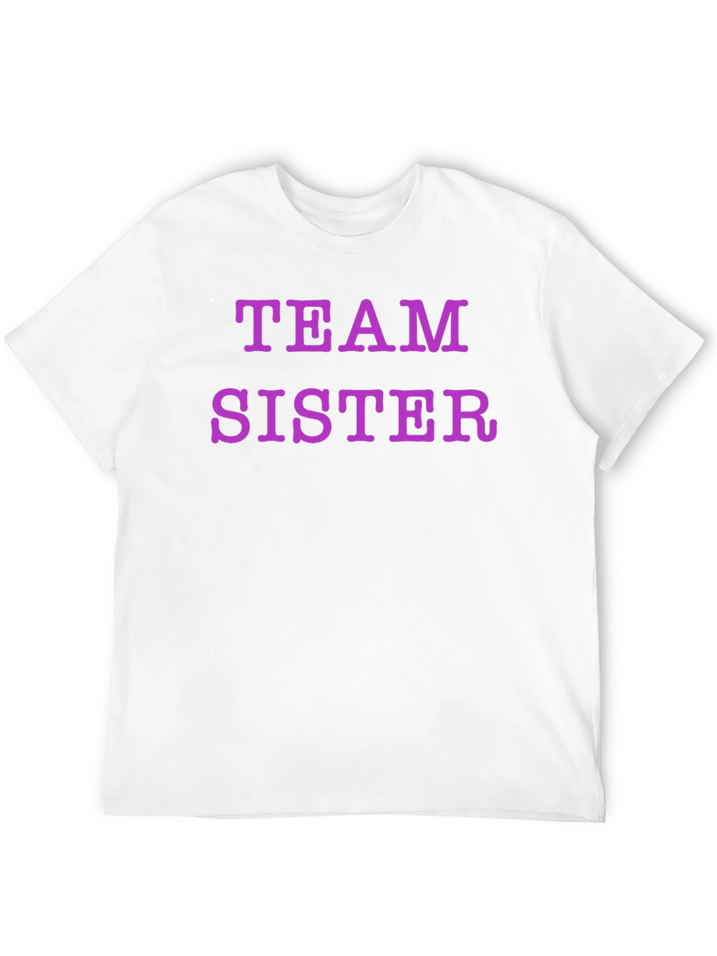 Team Sister Graphic Tee - Black Crew Neck
