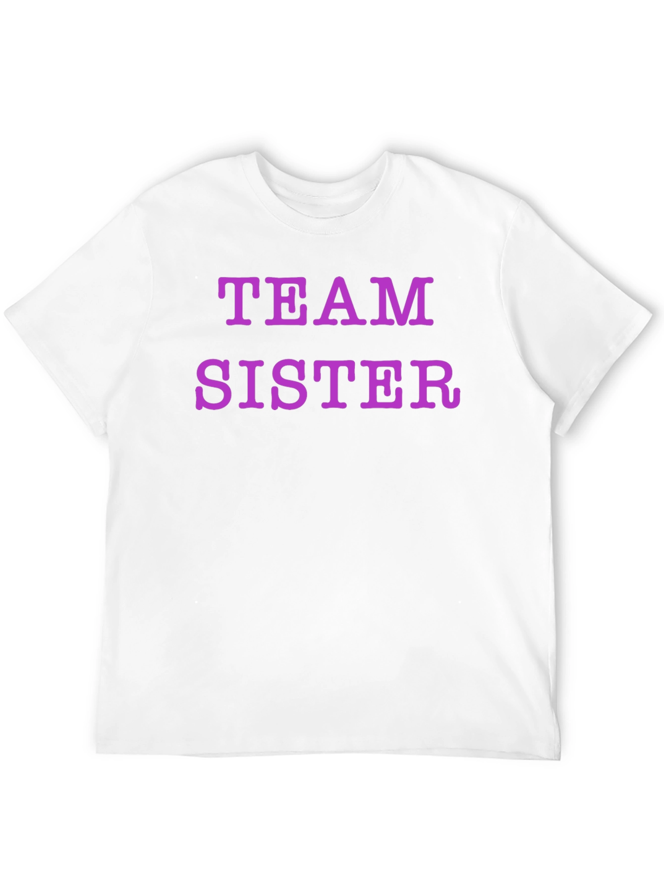 Team Sister Graphic Tee - Black Crew Neck