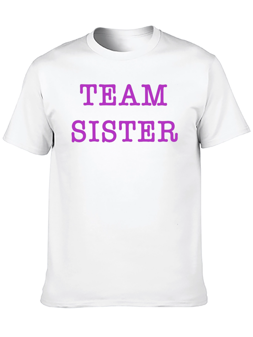 Team Sister Graphic Tee - Black Crew Neck