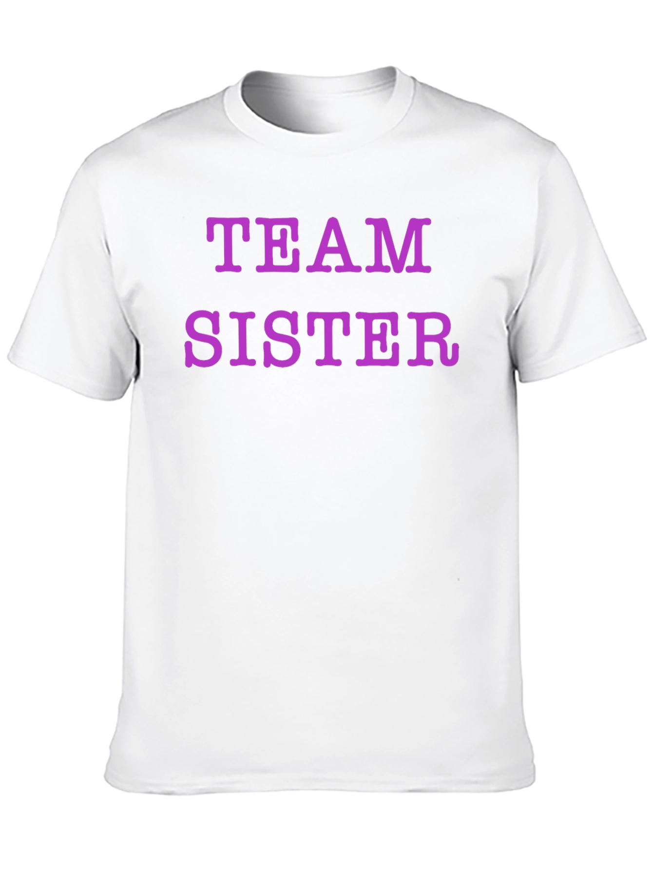 Team Sister Graphic Tee - Black Crew Neck