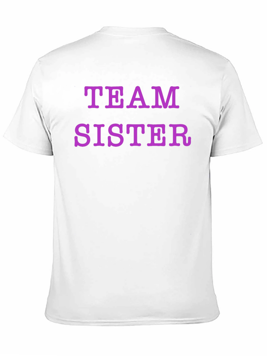 Team Sister Graphic Tee - Black Crew Neck