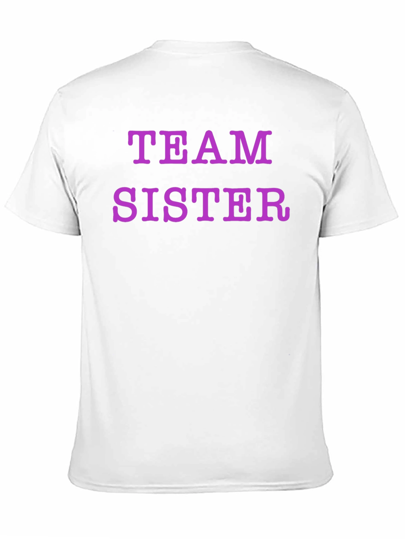 Team Sister Graphic Tee - Black Crew Neck