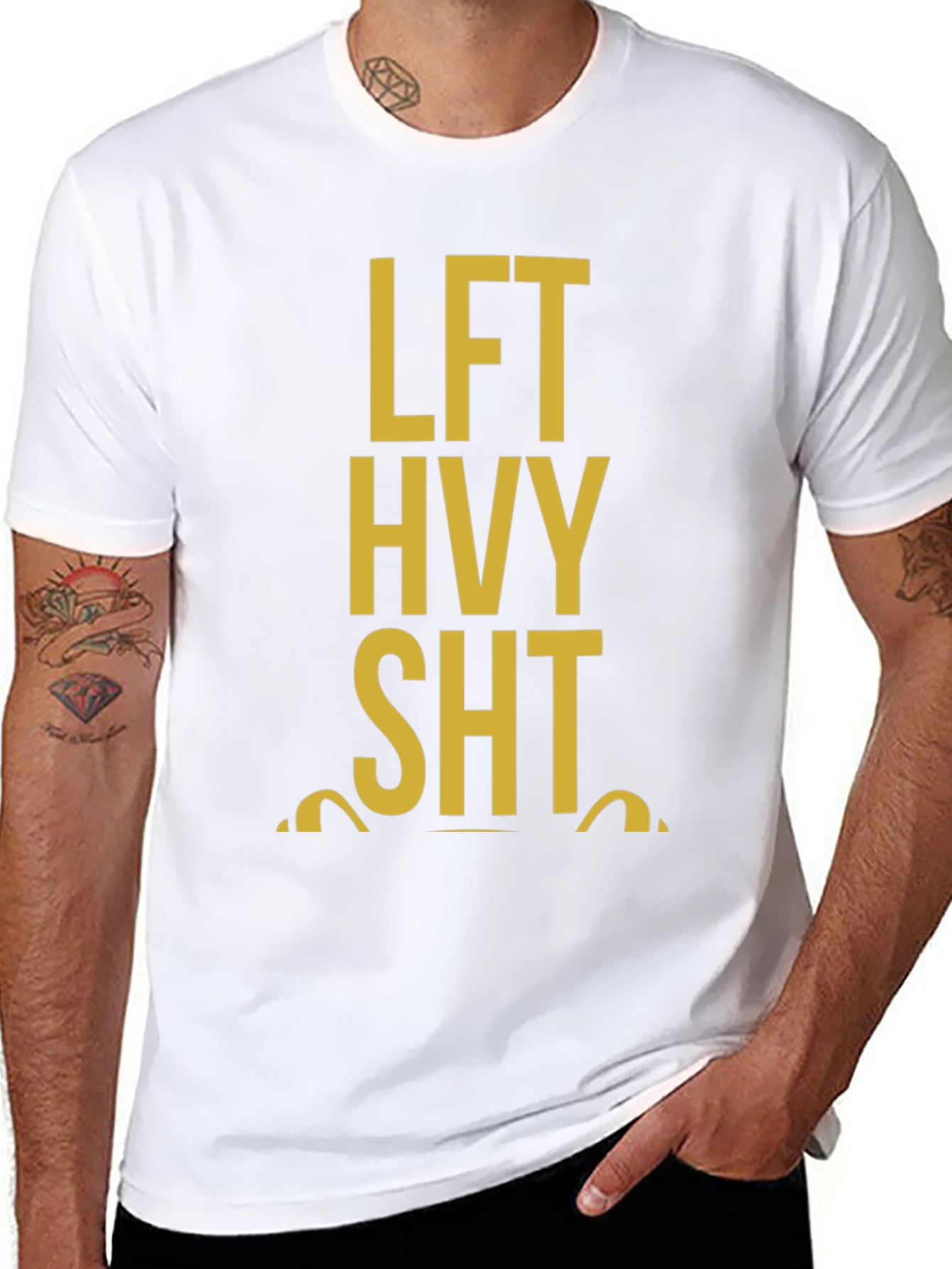 LFT HVY SHT Black Graphic Tee