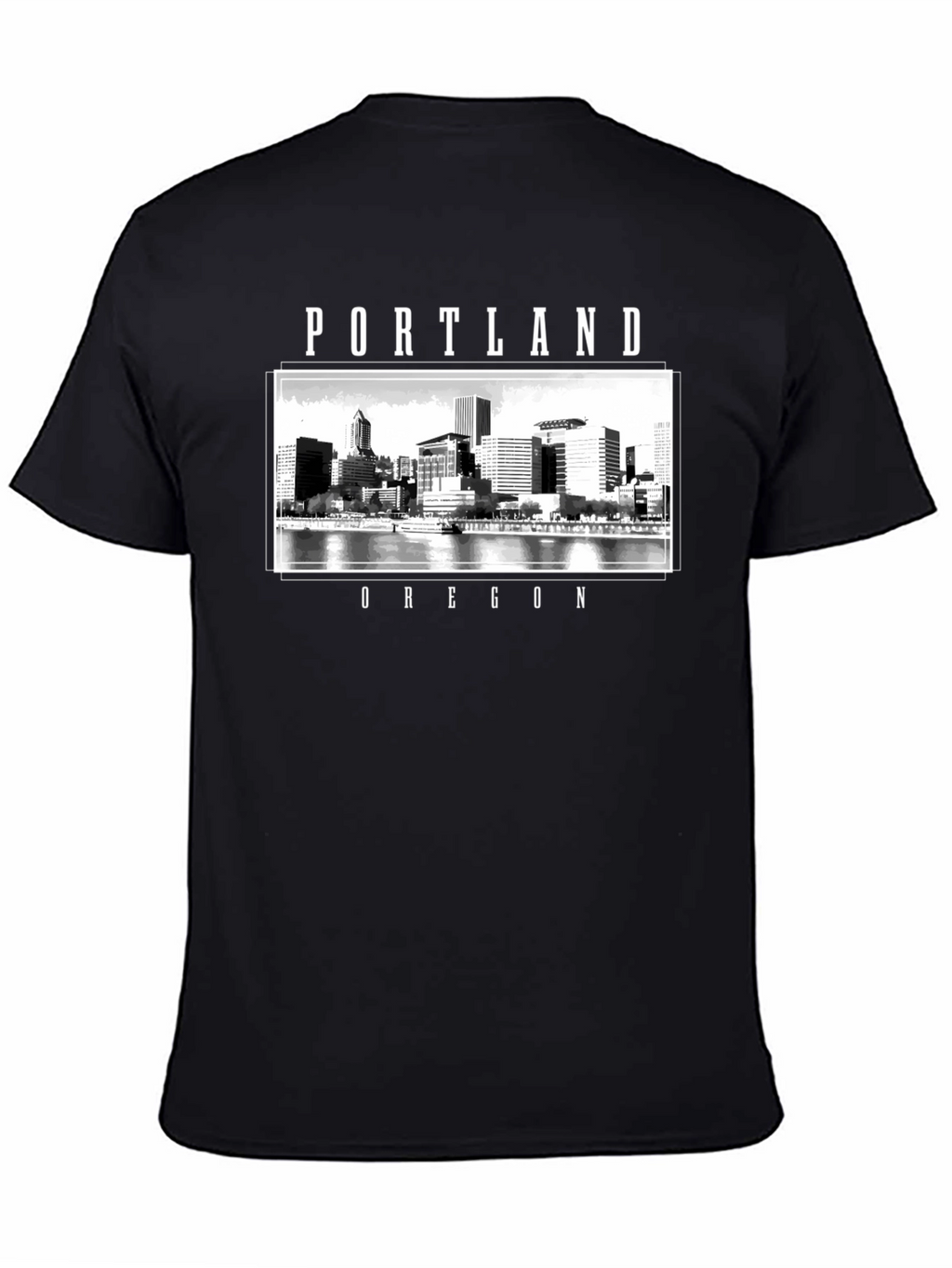 Portland Oregon Cityscape Graphic T-Shirt
