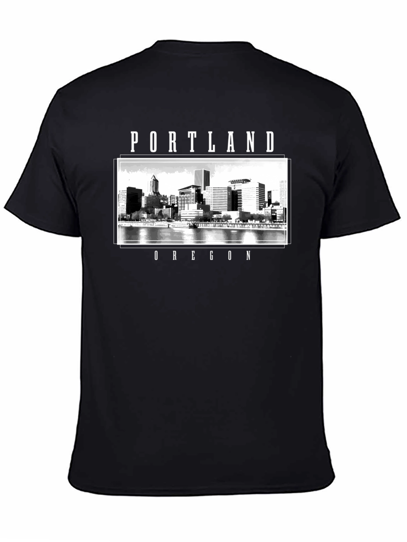 Portland Oregon Cityscape Graphic T-Shirt