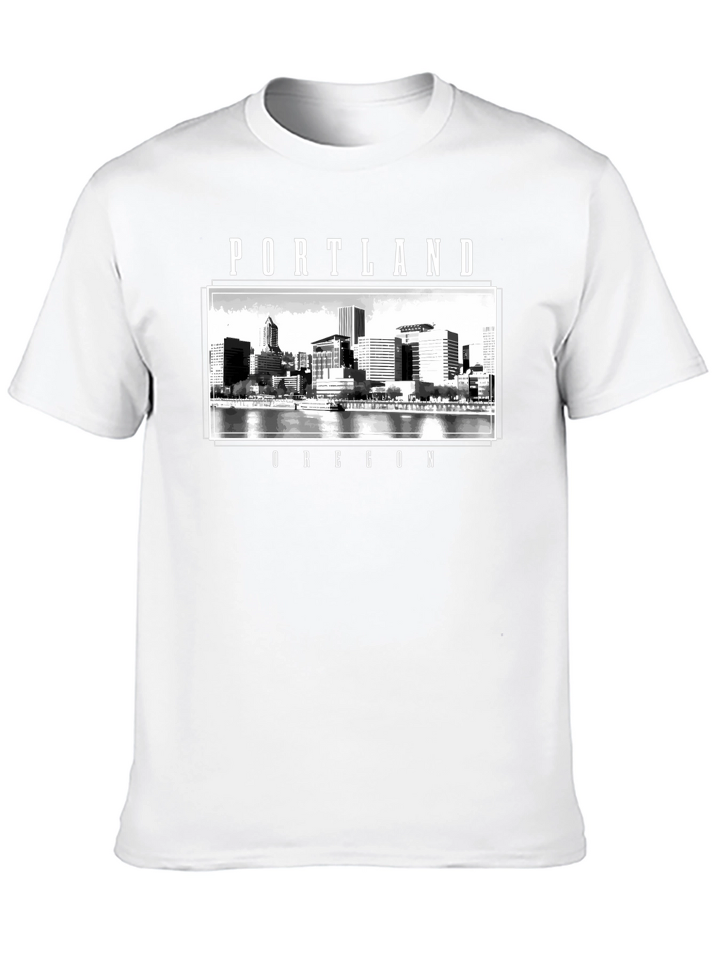 Portland Oregon Cityscape Graphic T-Shirt