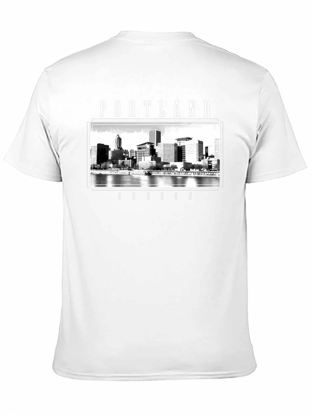 Portland Oregon Cityscape Graphic T-Shirt