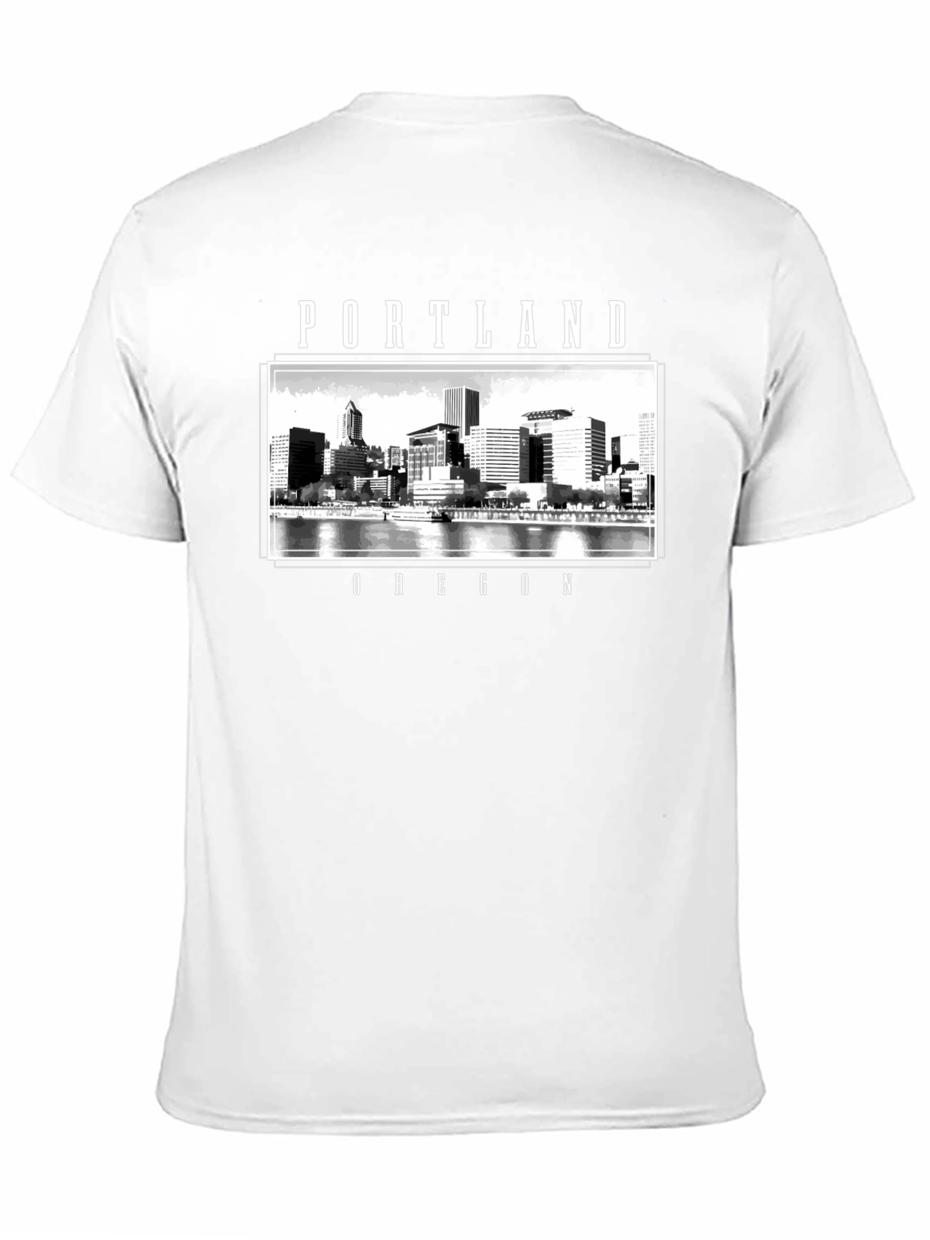 Portland Oregon Cityscape Graphic T-Shirt