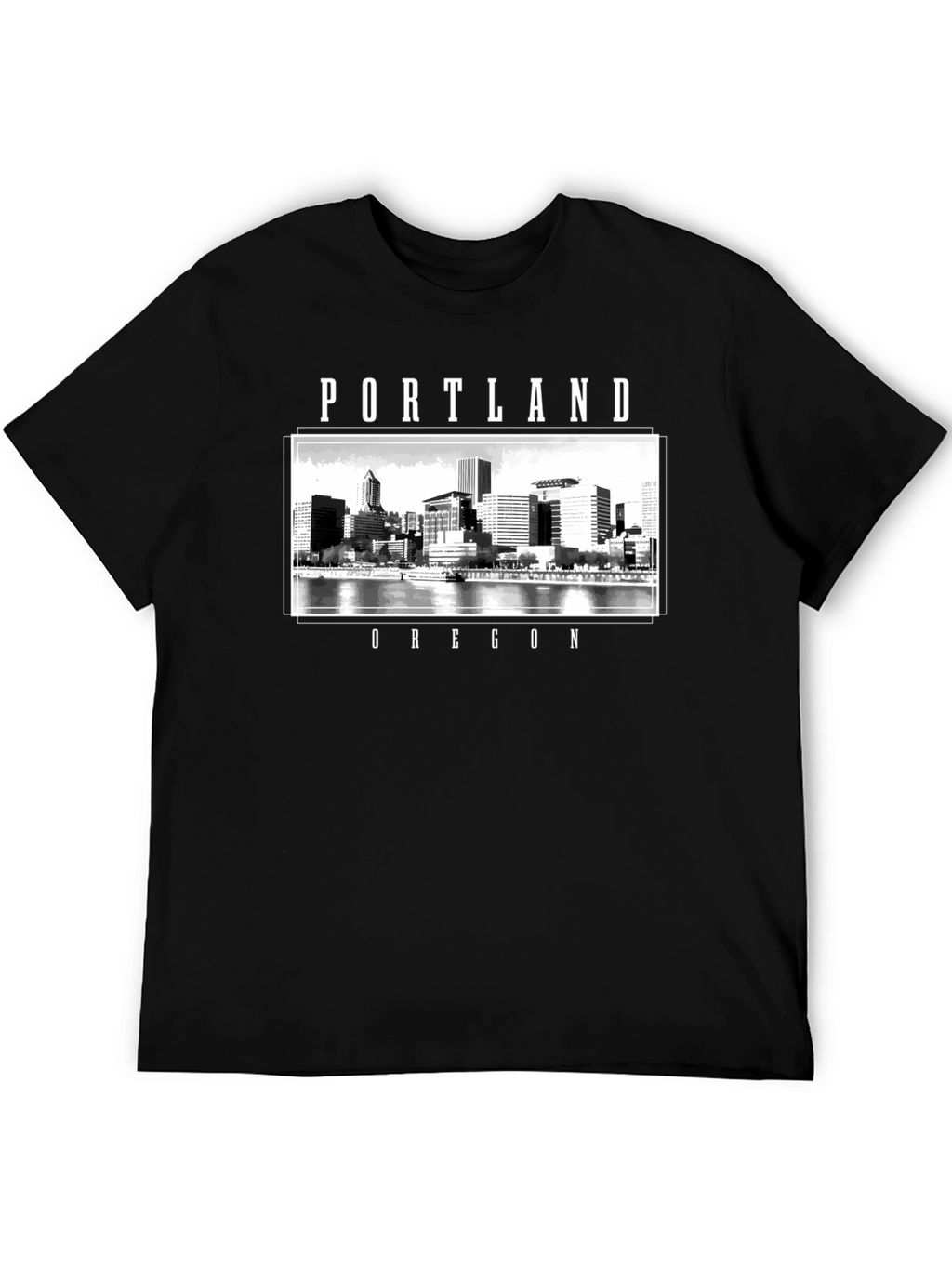 Portland Oregon Cityscape Graphic T-Shirt