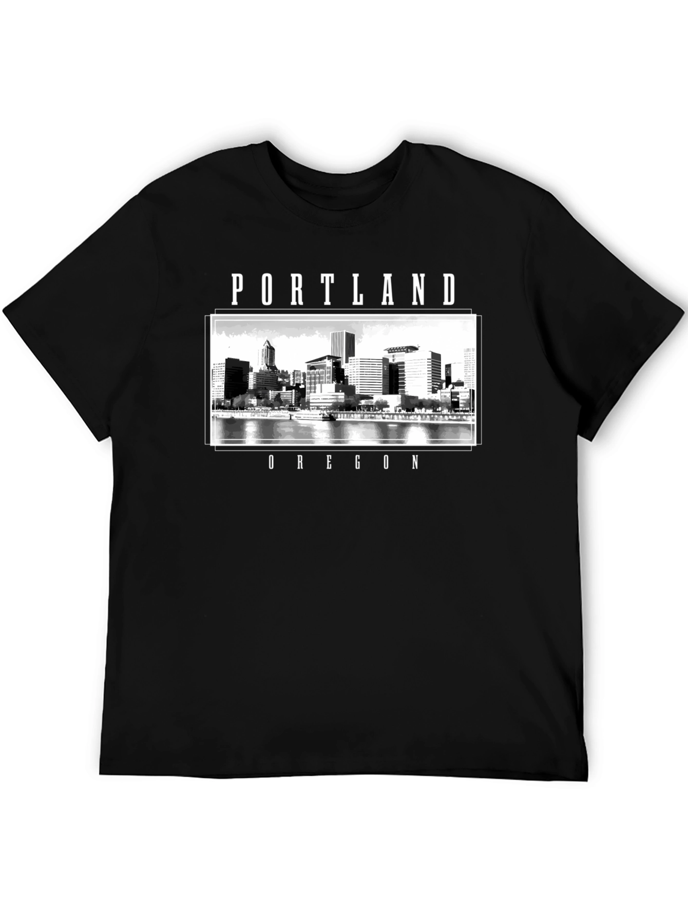 Portland Oregon Cityscape Graphic T-Shirt