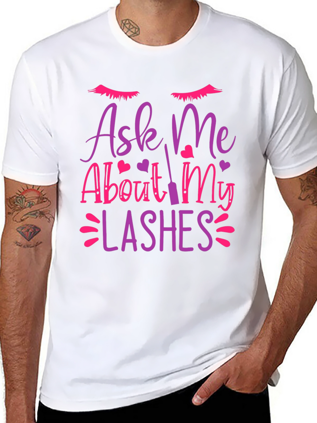Ask Me About My Lashes Graphic Tee