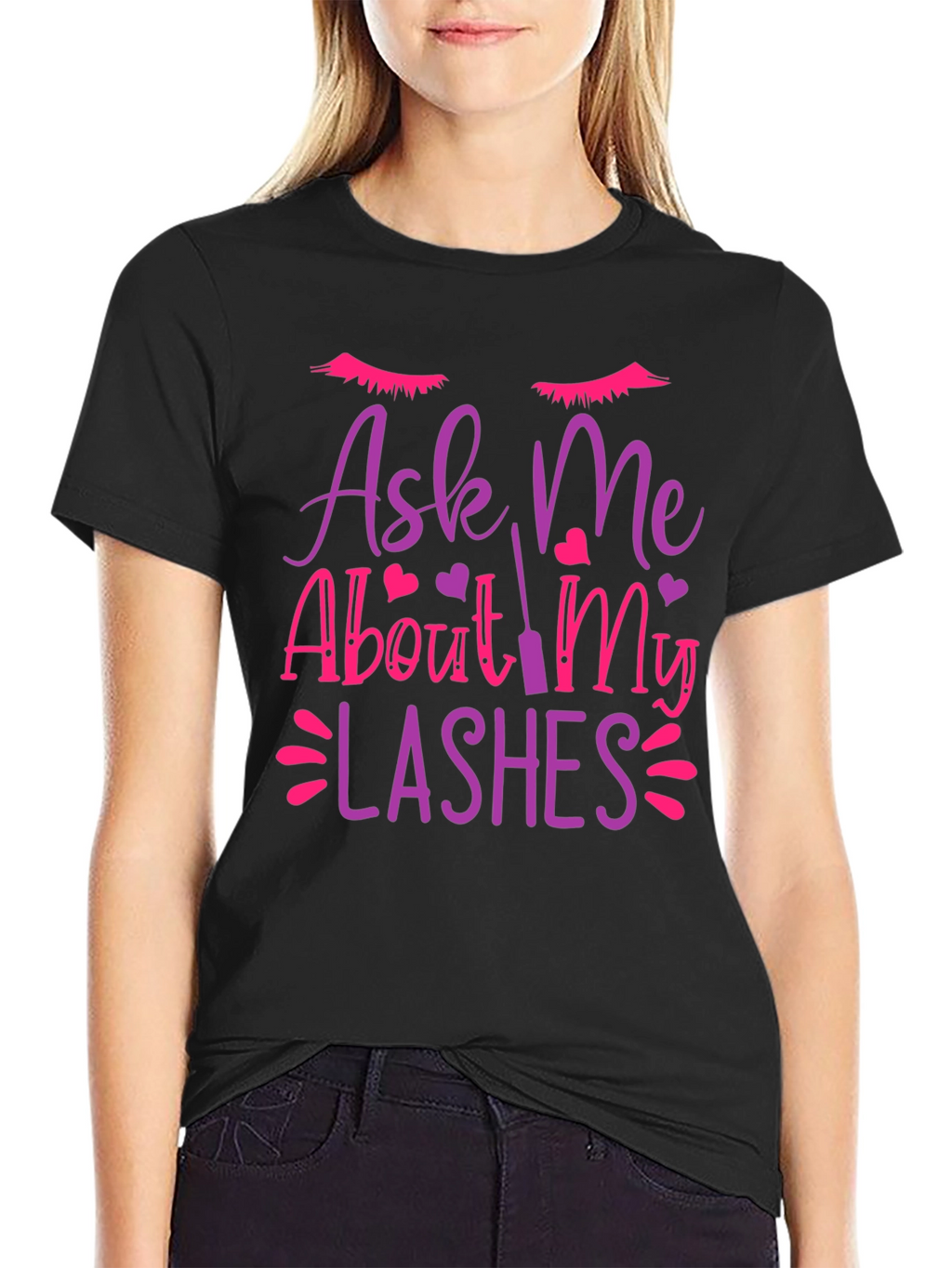 Ask Me About My Lashes Graphic Tee