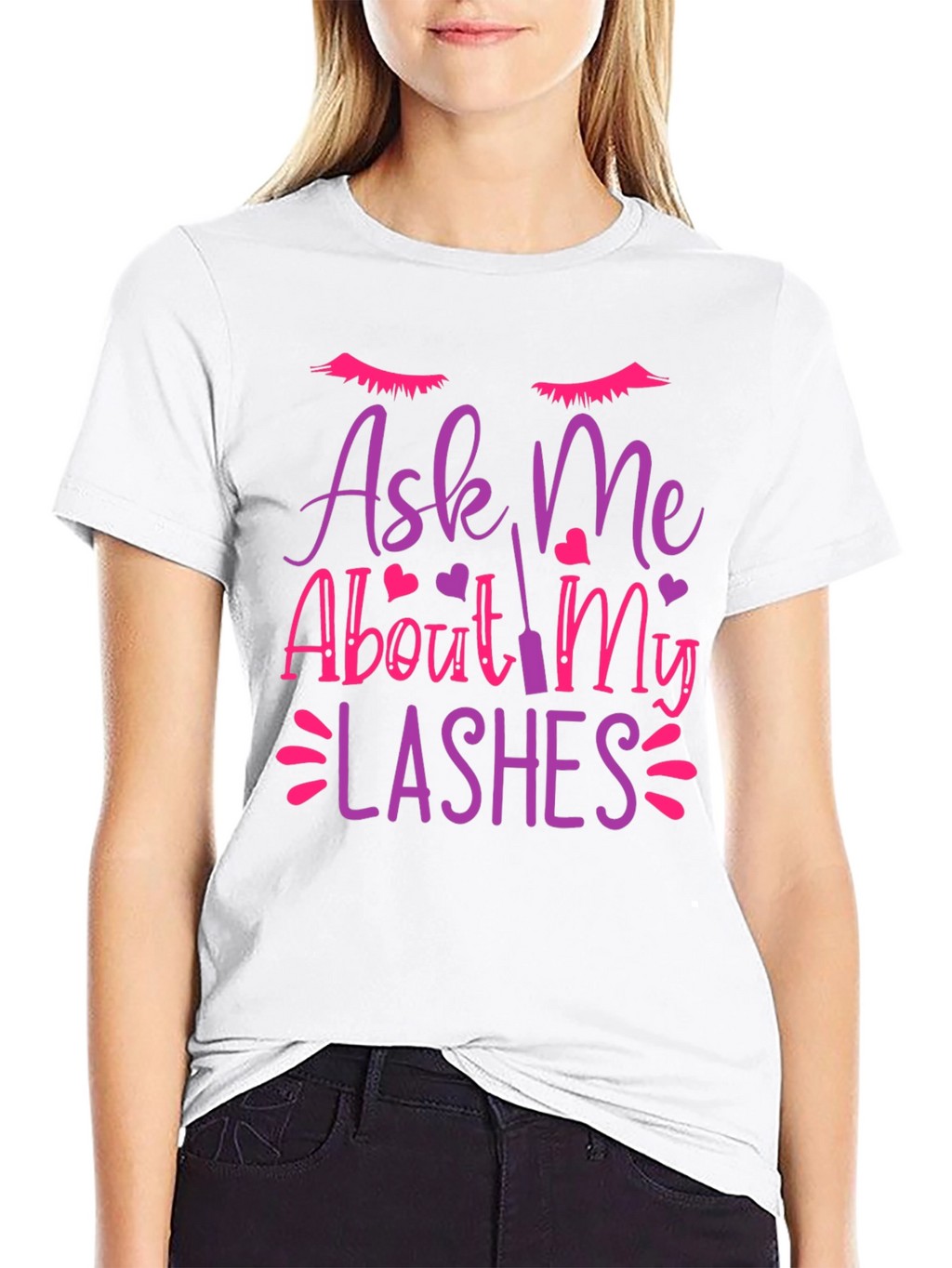 Ask Me About My Lashes Graphic Tee