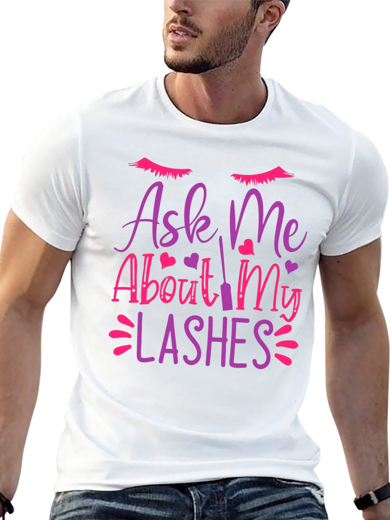 Ask Me About My Lashes Graphic Tee