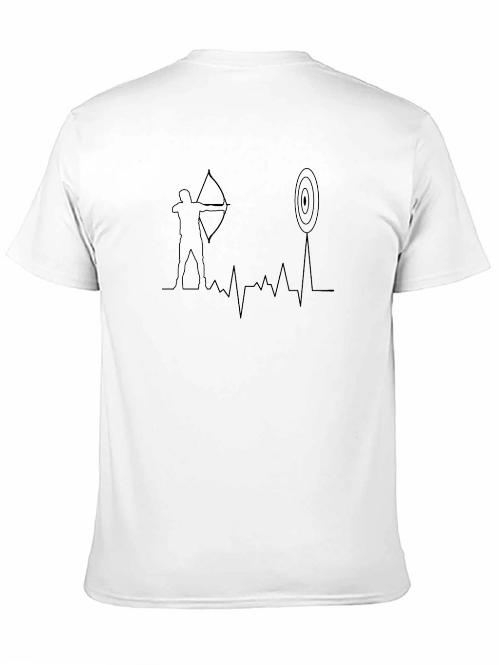 Archery Heartbeat T-Shirt - Bow and Arrow Target Tee