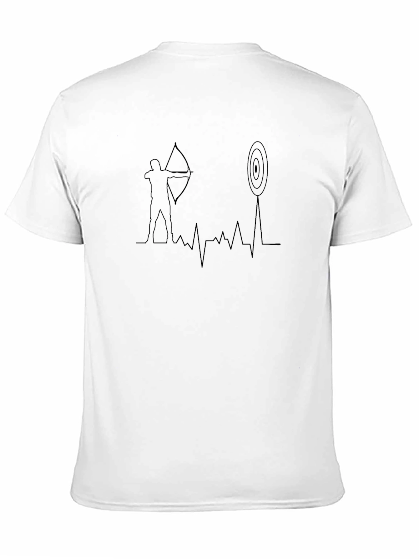 Archery Heartbeat T-Shirt - Bow and Arrow Target Tee