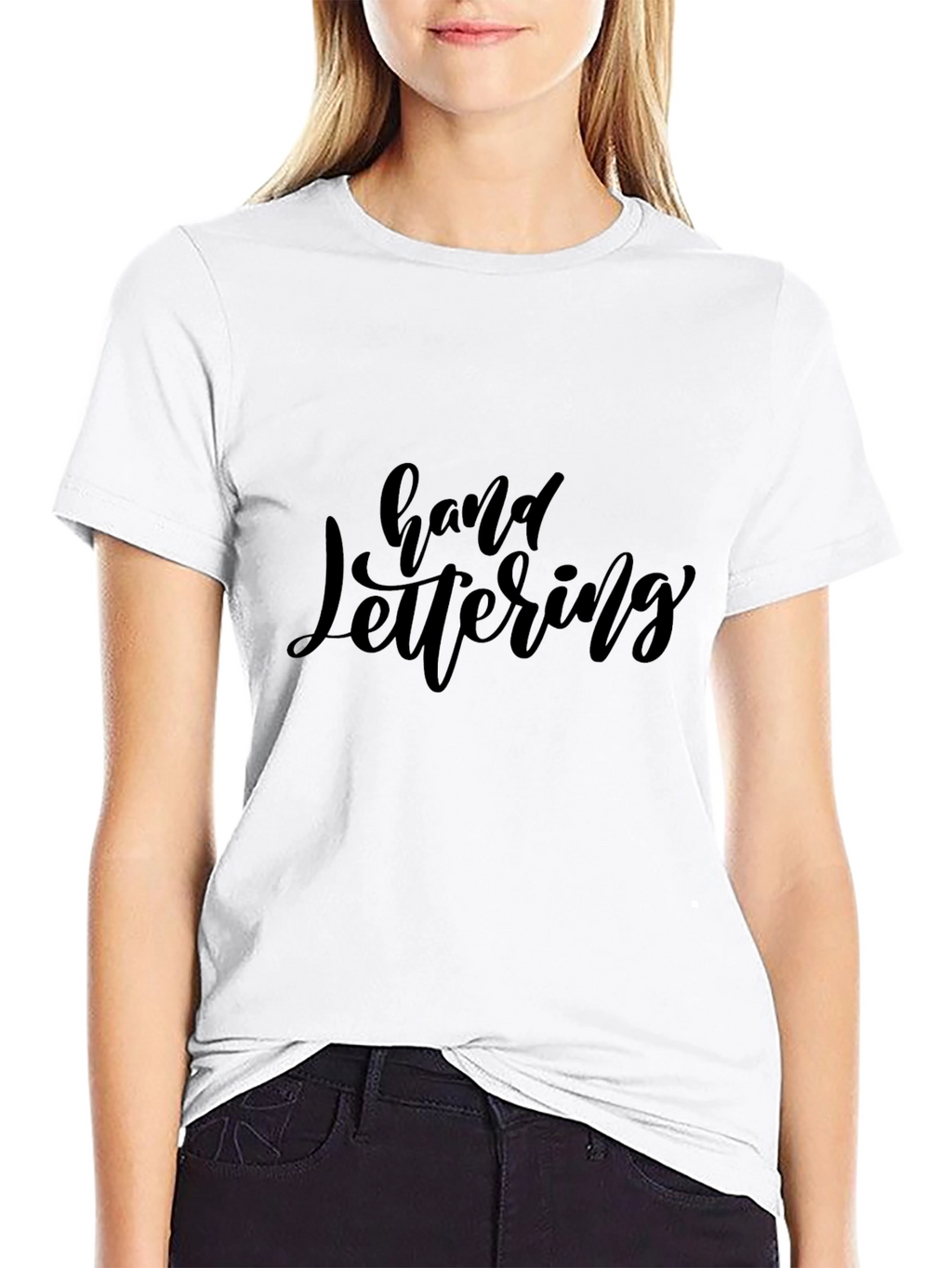 Hand Lettering Black T-Shirt