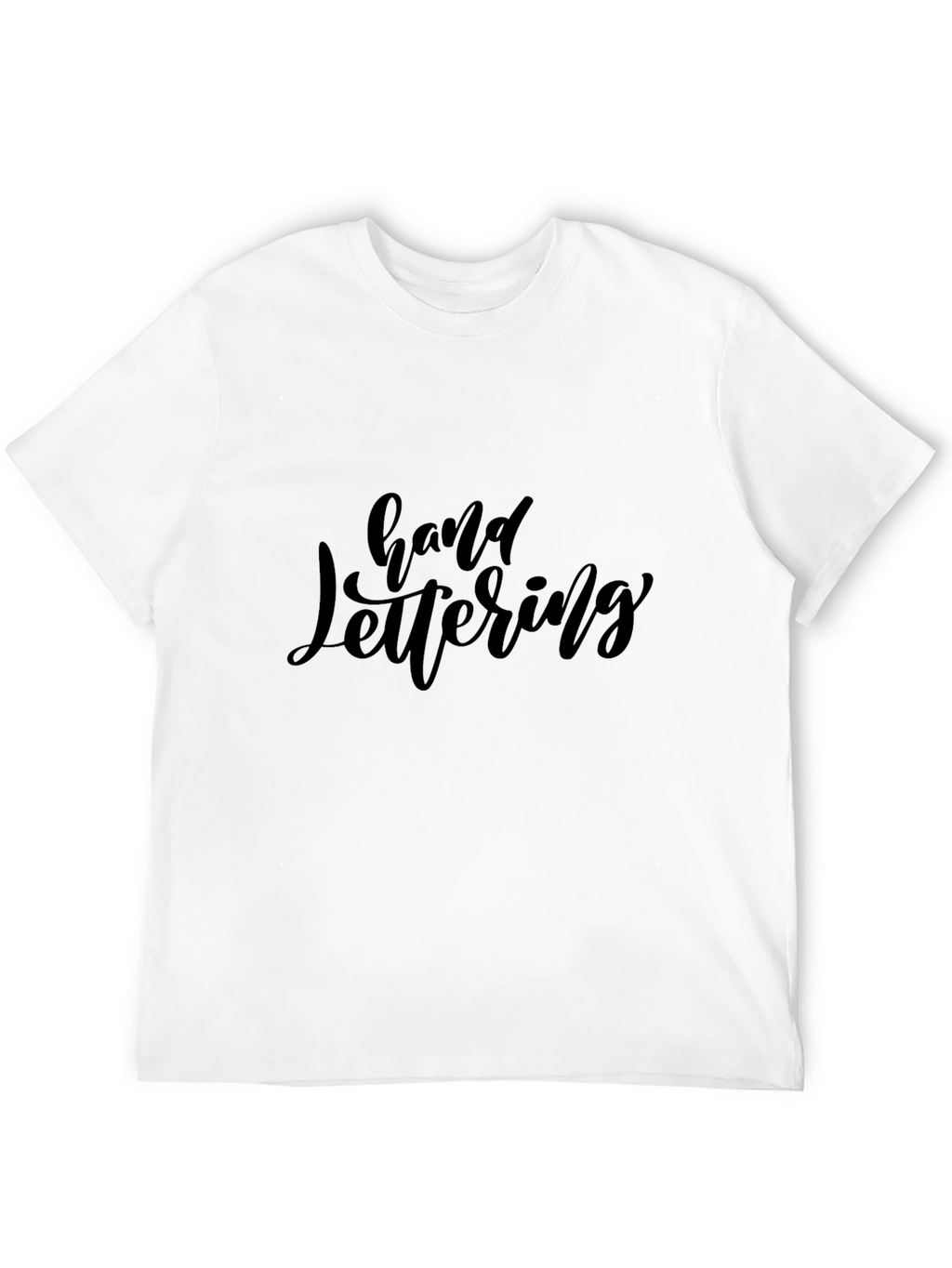 Hand Lettering Black T-Shirt