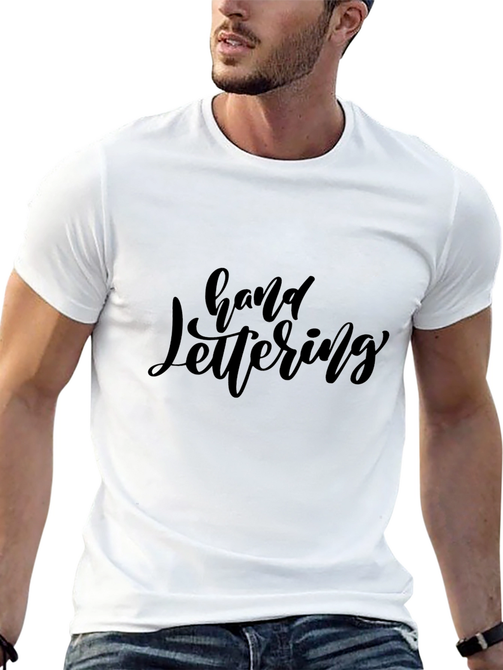 Hand Lettering Black T-Shirt
