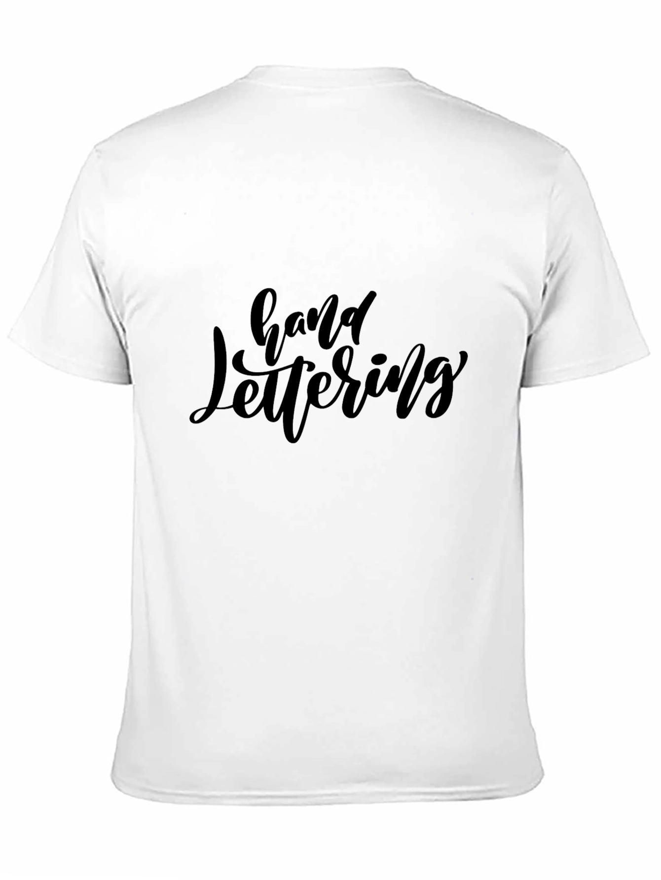 Hand Lettering Black T-Shirt