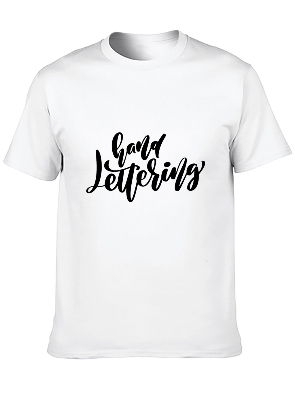 Hand Lettering Black T-Shirt