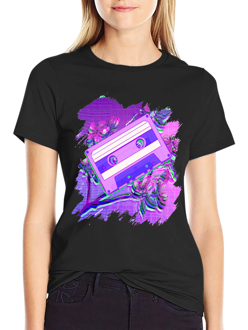 Retro Cassette Tape T-Shirt - Vaporwave Aesthetic