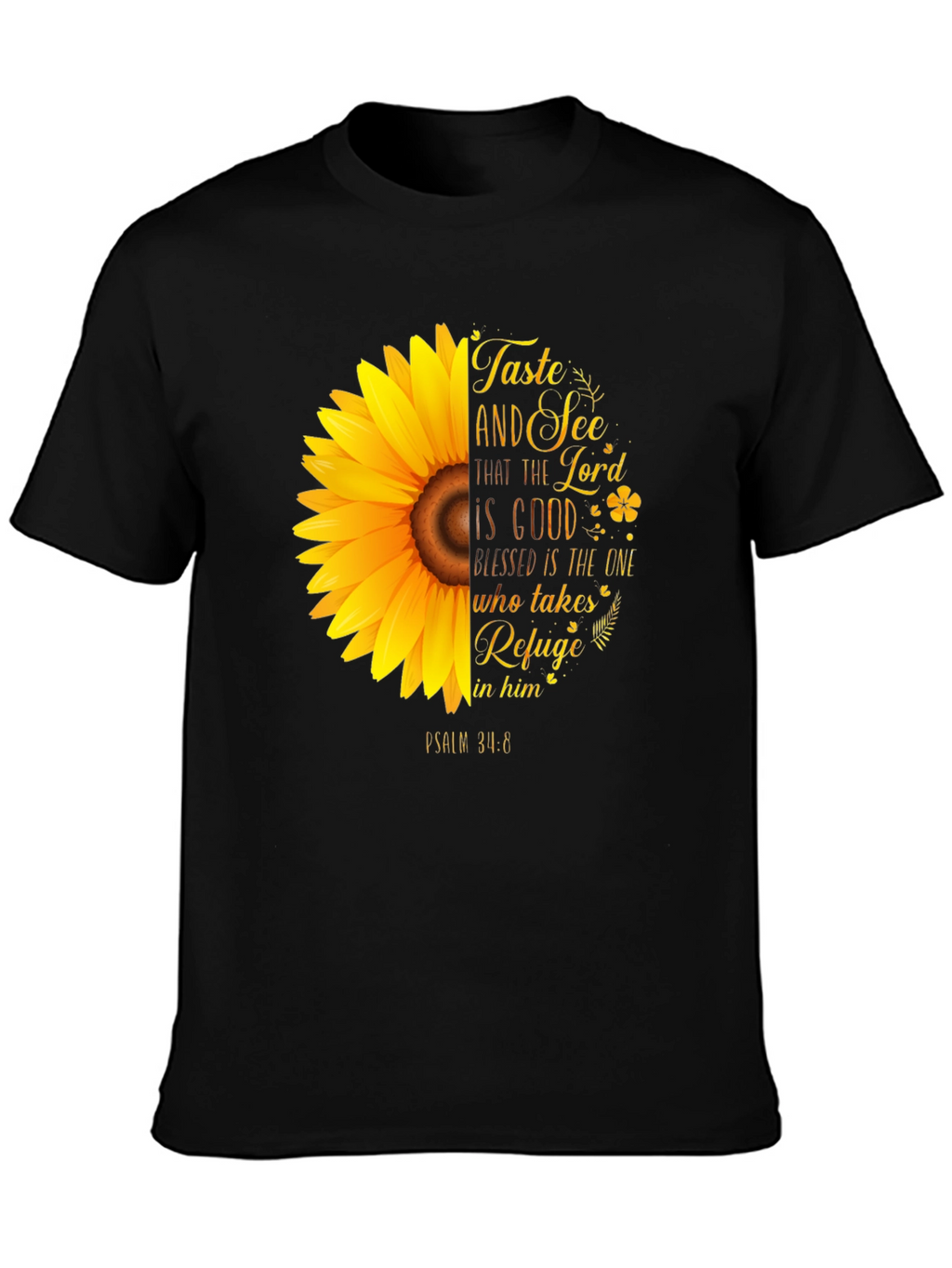 Taste and See Christian Sunflower Graphic T-Shirt