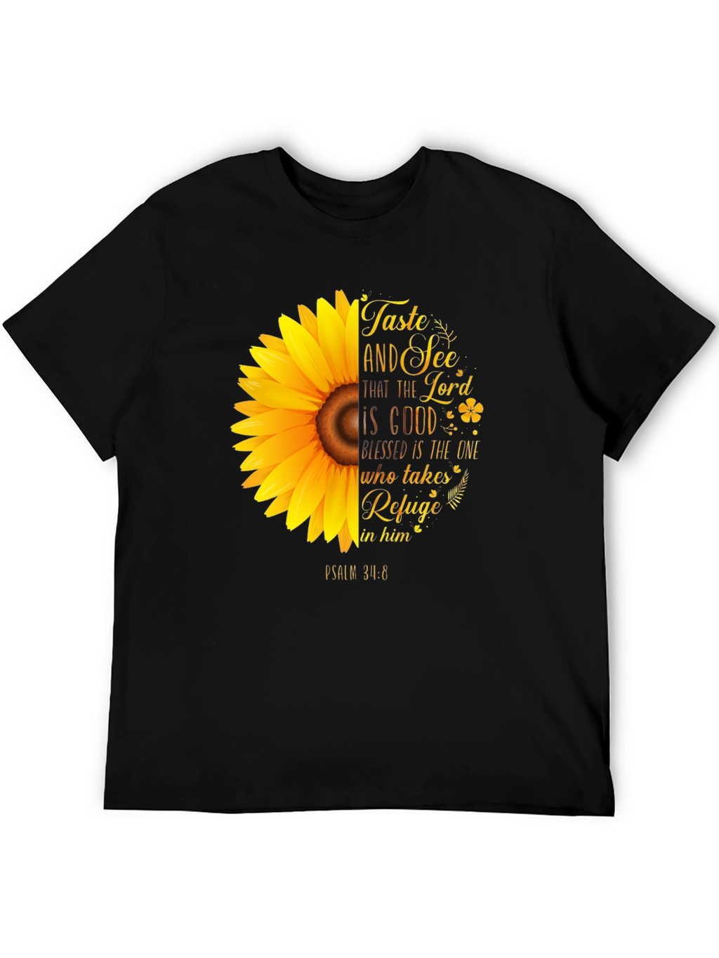 Taste and See Christian Sunflower Graphic T-Shirt
