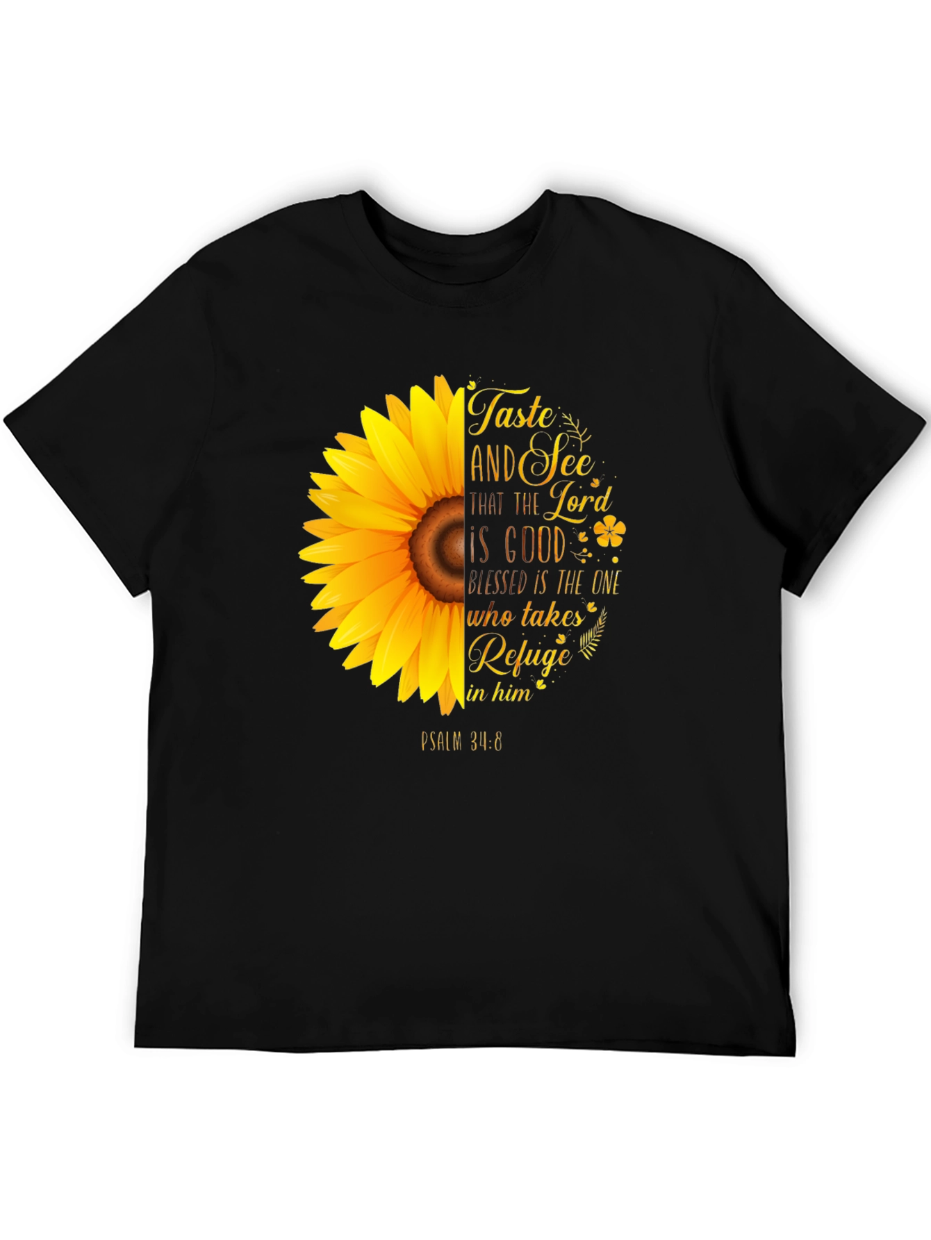 Taste and See Christian Sunflower Graphic T-Shirt