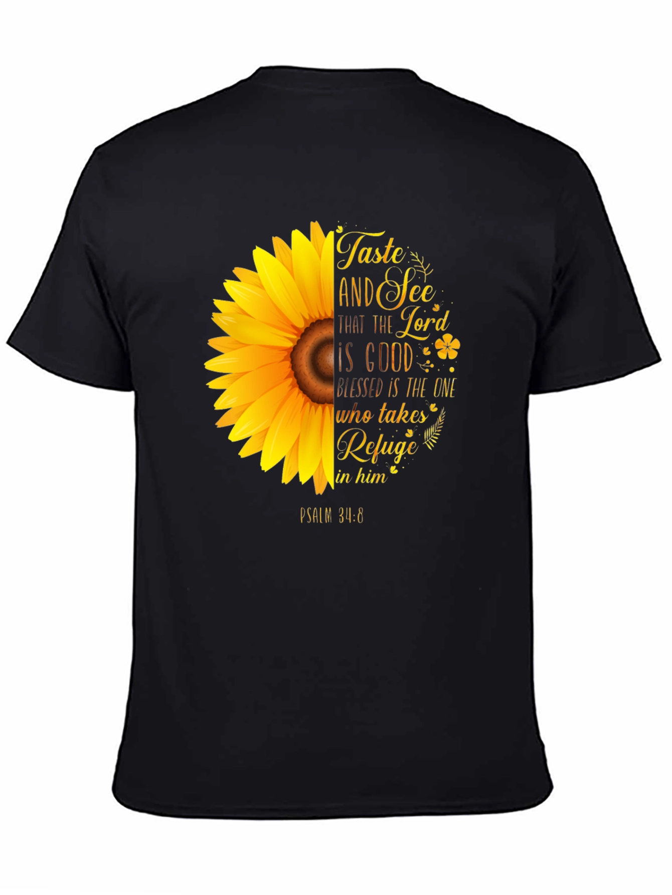 Taste and See Christian Sunflower Graphic T-Shirt