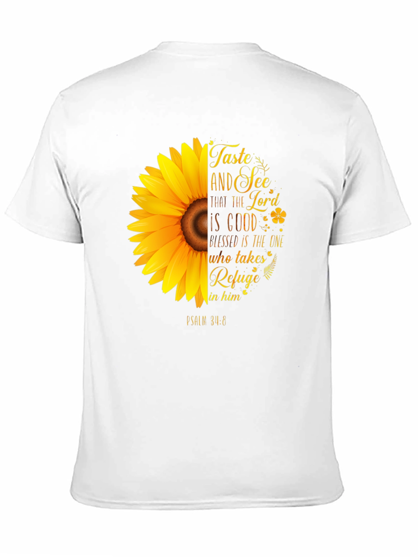 Taste and See Christian Sunflower Graphic T-Shirt