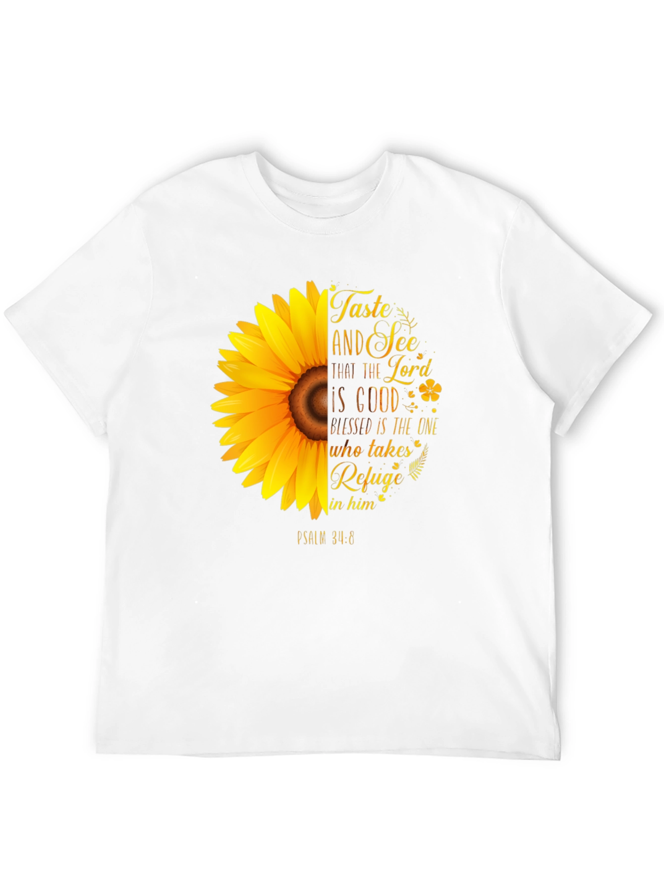 Taste and See Christian Sunflower Graphic T-Shirt
