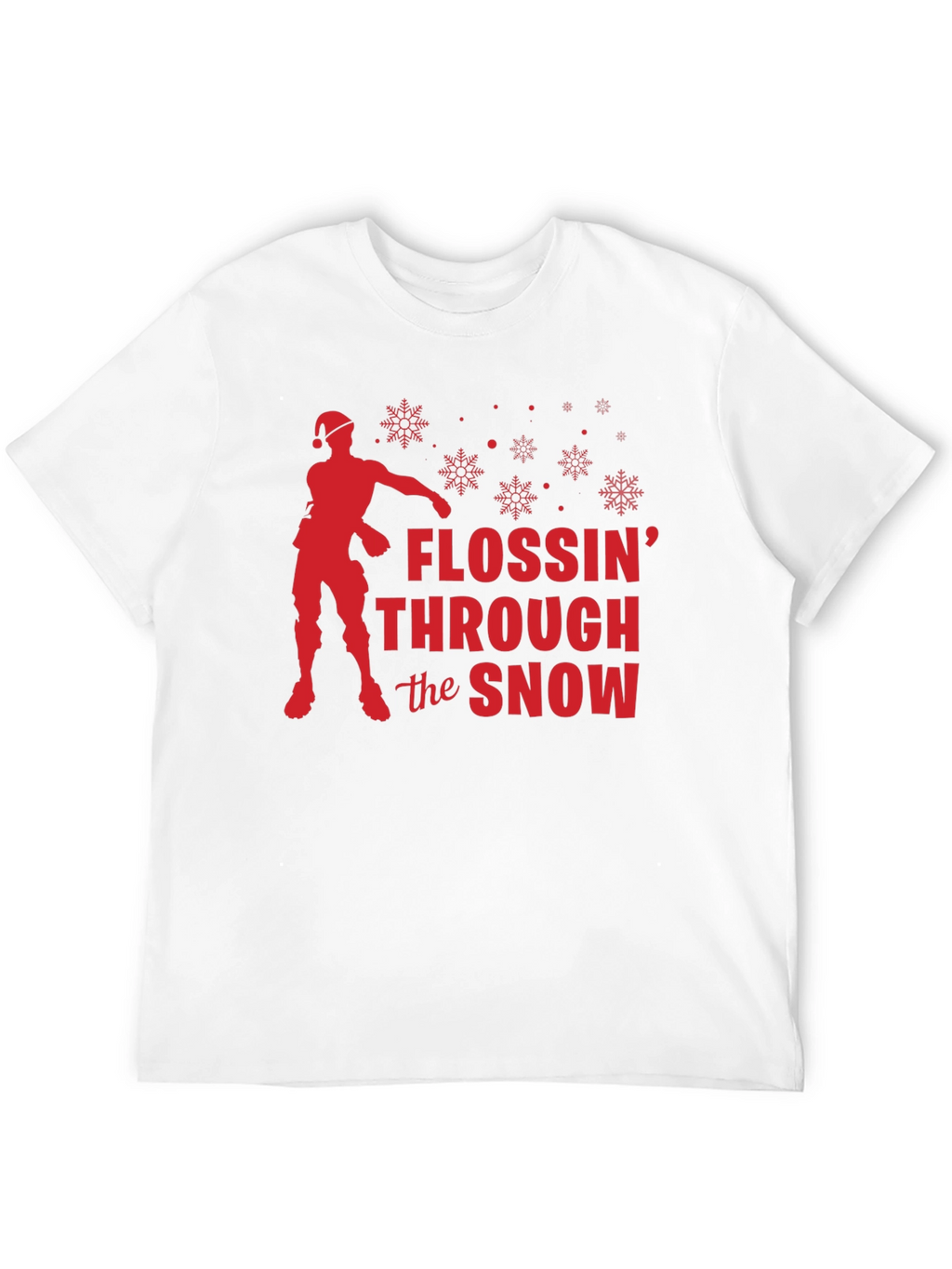 Flossin Through the Snow Holiday T-Shirt