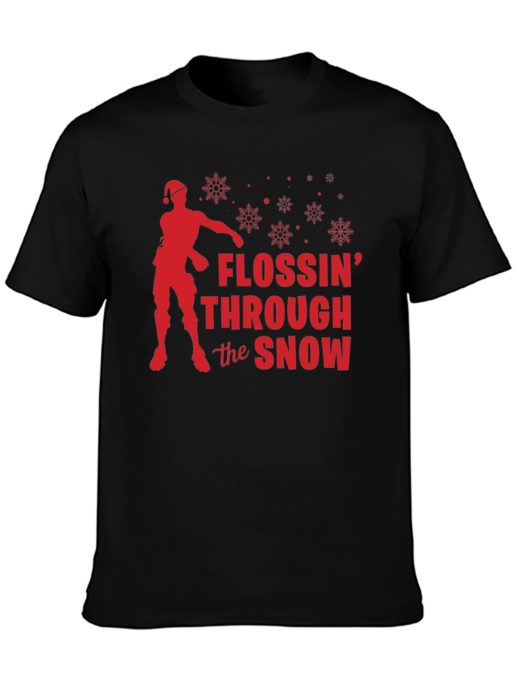 Flossin Through the Snow Holiday T-Shirt