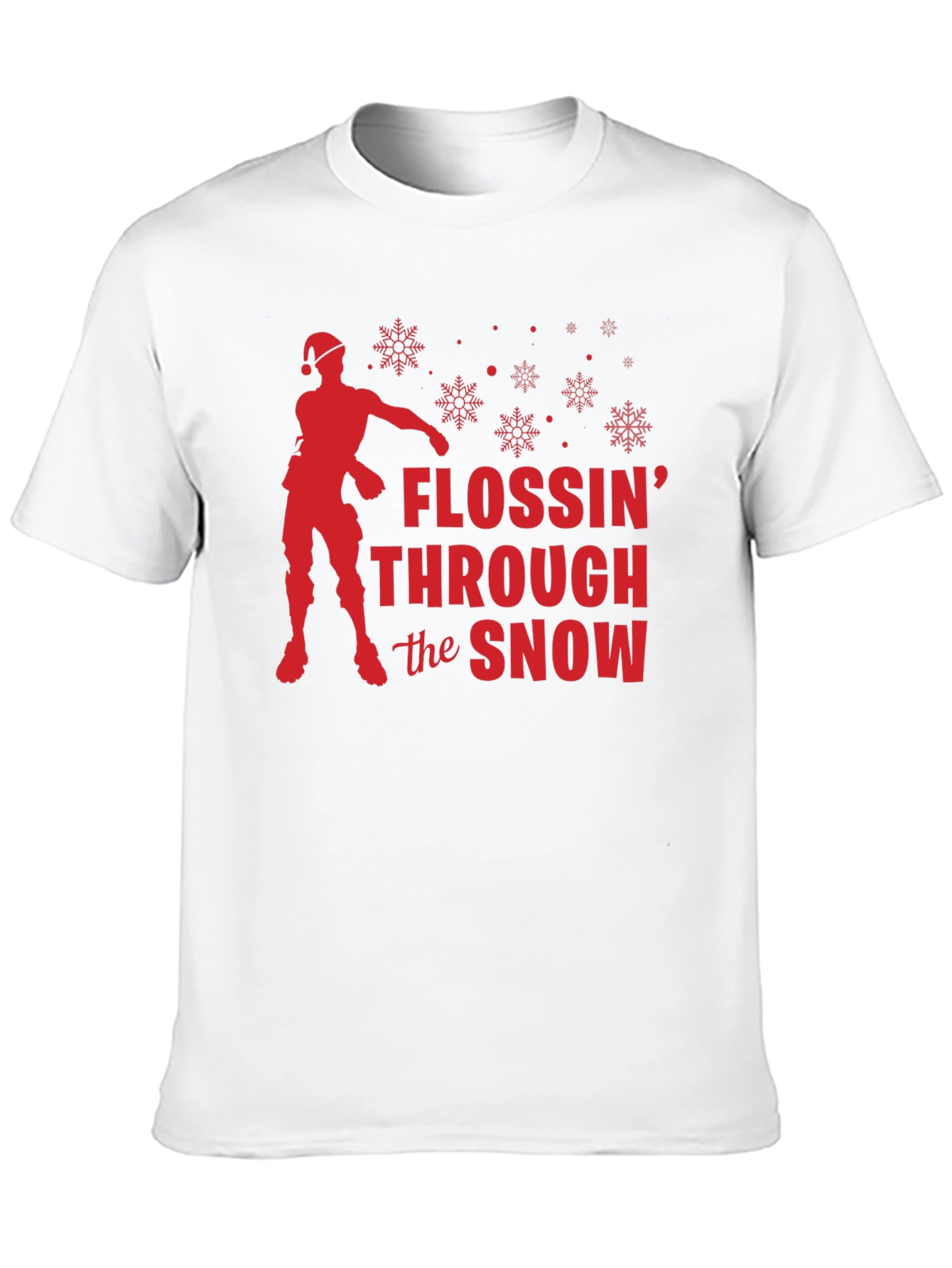 Flossin Through the Snow Holiday T-Shirt
