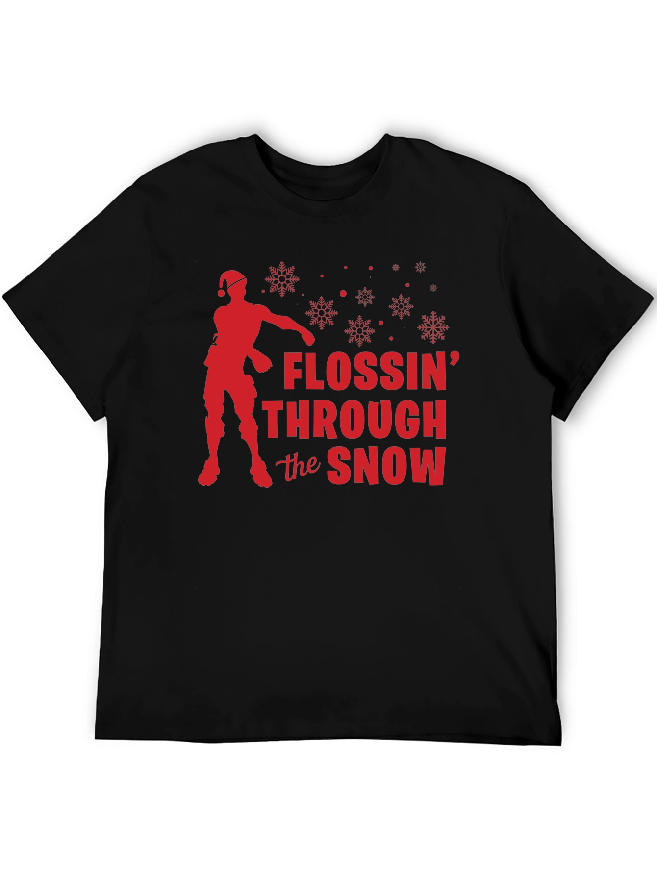 Flossin Through the Snow Holiday T-Shirt