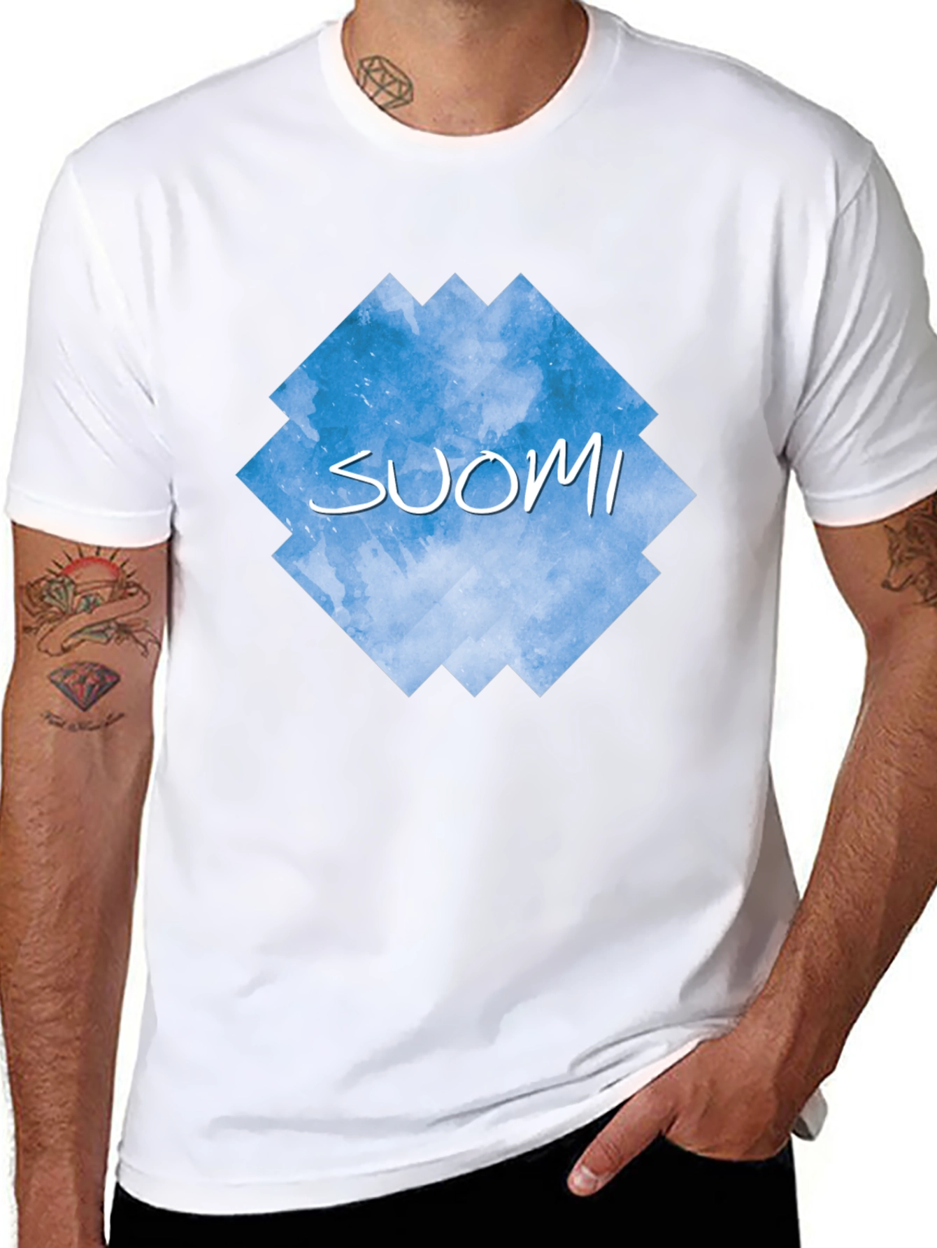Suomi Tee - Cloud Diamond Graphic T-Shirt